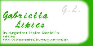 gabriella lipics business card